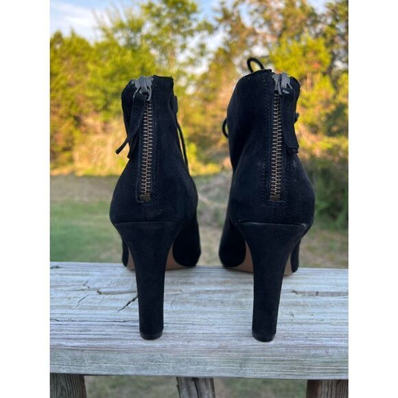Nine West Peep Toe Lace up Heels - Picture 4 of 11